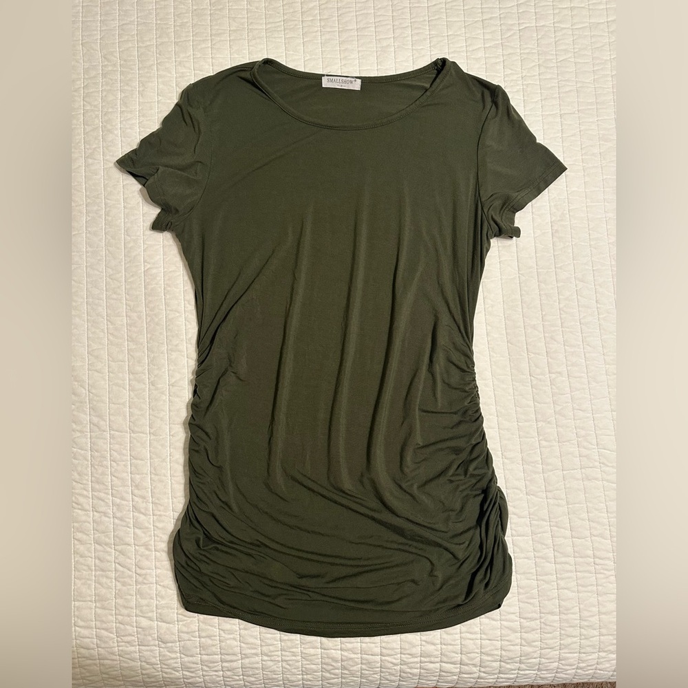 Olive Green Women's Maternity Top